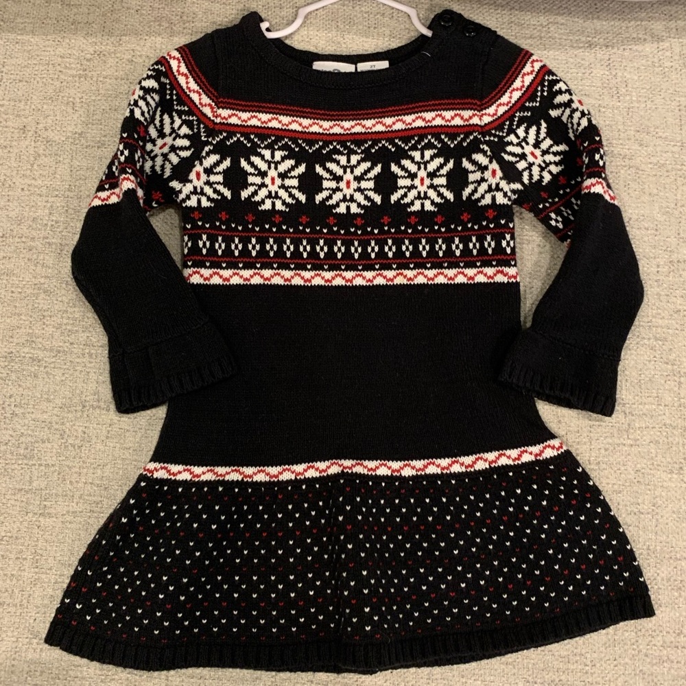 Snowflake knit Dress 2T